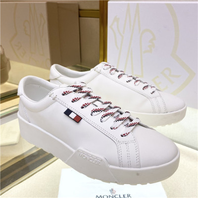 Moncler 2021 Men's Leather Sneakers,MONCS0091 - 몽클레어 2021 남성용 레더 스니커즈,Size(240-270),화이트