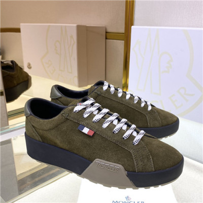 Moncler 2021 Men's Leather Sneakers,MONCS0092 - 몽클레어 2021 남성용 레더 스니커즈,Size(240-270),올리브