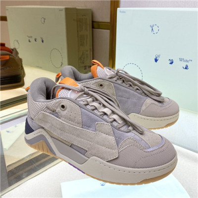 Off-White 2021 Men's Leather Sneakers,OFFS0081 - 오프화이트 2021 남성용 레더 스니커즈,Size(240-270),베이지