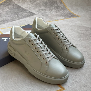 Bally 2021 Men's Leather Sneakers,BALS0181 - 발리 2021 남성용 레더 스니커즈,Size(240-270),그레이