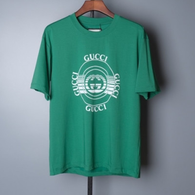 Gucci  Mm/Wm Logo Short Sleeved Tshirts Green - 구찌 2021 남/녀 로고 반팔티 Guc03817x Size(m - 3xl) 그린
