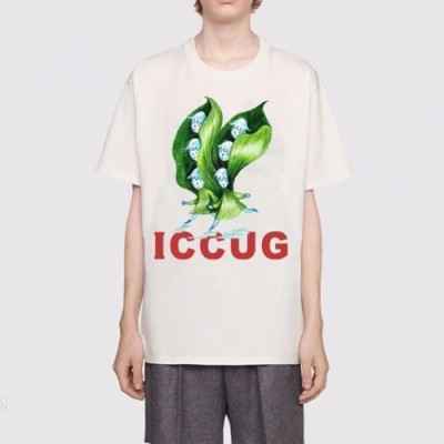 Gucci  Mm/Wm Logo Short Sleeved Tshirts White - 구찌 2021 남/녀 로고 반팔티 Guc03822x Size(xs - l) 화이트