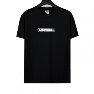 Supreme  Mens Logo Cotton Short Sleeved Tshirts Black - 슈프림 2021 남성 로고 코튼 반팔티 Sup0121x Size(s - xl) 블랙