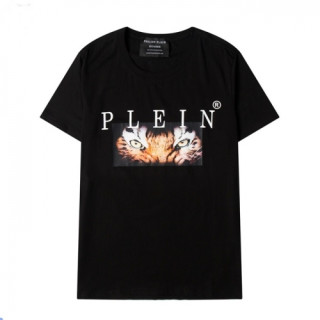 [매장판]Philipp-plein  Mens Logo Cotton Short Sleeved Tshirts Black - 필립플레인 2021 남성 로고 코튼 반팔티 Phi0147x Size(s - 2xl) 블랙