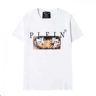 Philipp-plein  Mens Logo Cotton Short Sleeved Tshirts White - 필립플레인 2021 남성 로고 코튼 반팔티 Phi0148x Size(s - 2xl) 화이트