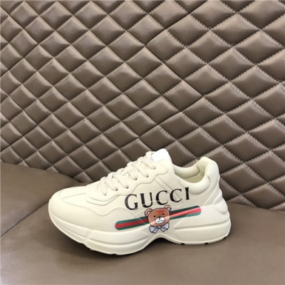Gucci 2021 Mm/Wm Leather Sneakers,GUCS1564 - 구찌 2021 남여공용 레더 스니커즈,Size(225-270),화이트