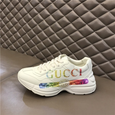 Gucci 2021 Mm/Wm Leather Sneakers,GUCS1570 - 구찌 2021 남여공용 레더 스니커즈,Size(225-270),화이트