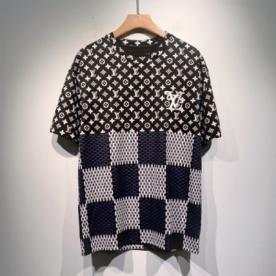 Louis vuitton  Mm/Wm Logo Short Sleeved Tshirts Black - 루이비통 2021 남/녀 로고 반팔티 Lou03324x Size(s - 2xl) 블랙