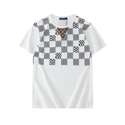 Louis vuitton  Mm/Wm Logo Short Sleeved Tshirts White - 루이비통 2021 남/녀 로고 반팔티 Lou03330x Size(s - 2xl) 화이트