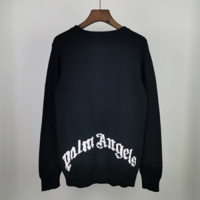 Palm Angels  Mens Logo Crew-neck Sweaters Black - 팜 엔젤스 2021 남성 로고 크루넥 스웨터 Pam0314x Size(s - 2xl) 블랙