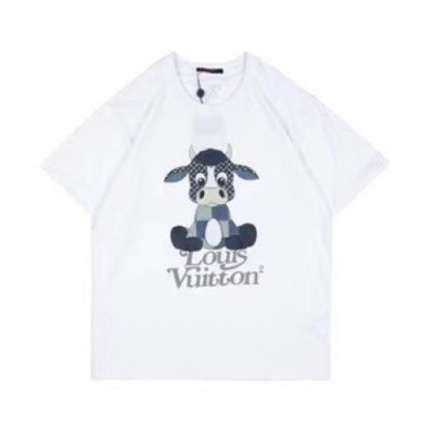 Louis vuitton  Mm/Wm Logo Short Sleeved Tshirts White - 루이비통 2021 남/녀 로고 반팔티 Lou03337x Size(xs - l) 화이트