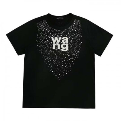 Alexsander Wang  Mm/Wm Logo Short Sleeved Tshirts Black - 알렉산더왕 2021 남/녀 로고 반팔티 Alw0139x Size(xs - xl) 블랙