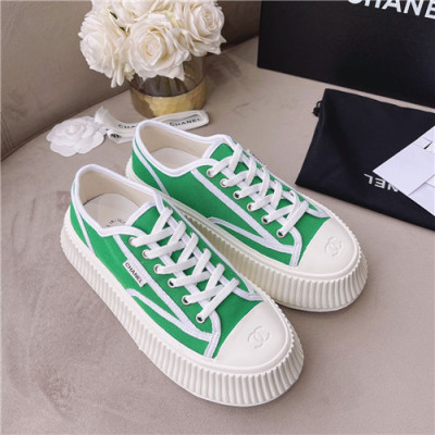 Chanel 2021 Women's Canvas Sneakers,CHAS0642 - 샤넬 2021 여성용 캔버스 스니커즈,Size(225-250),그린