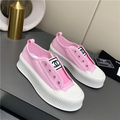 Chanel 2021 Women's Canvas Sneakers,CHAS0645 - 샤넬 2021 여성용 캔버스 스니커즈,Size(225-250),핑크