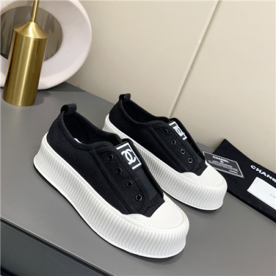 Chanel 2021 Women's Canvas Sneakers,CHAS0647 - 샤넬 2021 여성용 캔버스 스니커즈,Size(225-250),블랙