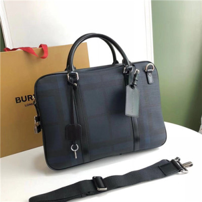 [버버리]Burberry 2021 Men's Leather Business,38cm,BURB0559 - 버버리 2021 남성용 레더 서류가방,38cm,네이비