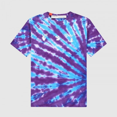 Off-white  Mm/Wm Printing Logo Crew - neck Cotton Short Sleeved Tshirts Purple - 오프화이트 2021 남/녀 프린팅 로고 코튼 반팔티 Off0747x Size(xs - l) 퍼플