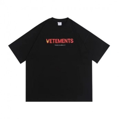 [매장판]Vetements  Mm/Wm Printing Logo Cotton Short Sleeved Oversize Tshirts Black - 베트멍 2021 남/녀 프린팅 로고 코튼 오버사이즈 반팔티 Vet0161x Size(xs - l) 블랙