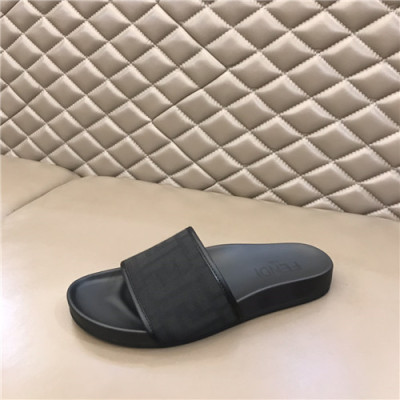 Fendi 2021 Men's Canvas Slipper,FENS0383 - 펜디 2021 남성용 캔버스 슬리퍼,Size(240-270),블랙