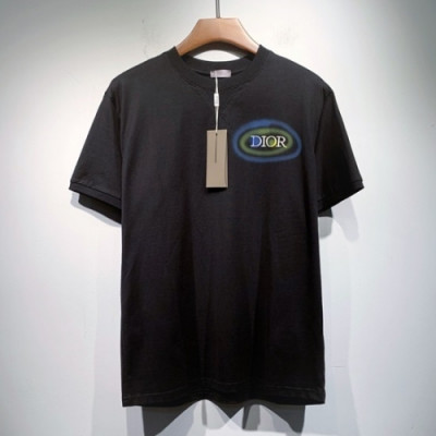 Dior  Mm/Wm Casual Crew-neck Short Sleeved Tshirts Black - 디올 2021 남/녀 캐쥬얼 크루넥 반팔티 Dio01302x Size(s - 2xl) 블랙