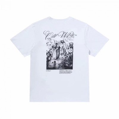 Off-white  Mm/Wm Printing Logo Crew - neck Cotton Short Sleeved Tshirts White - 오프화이트 2021 남/녀 프린팅 로고 코튼 반팔티 Off0748x Size(s - xl) 화이트