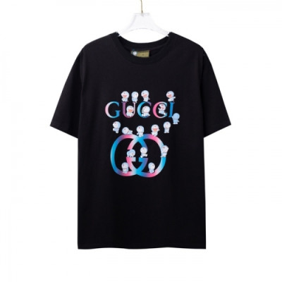 Gucci  Mm/Wm Logo Short Sleeved Tshirts Black - 구찌 2021 남/녀 로고 반팔티 Guc03840x Size(xs - l) 블랙