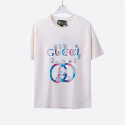 Gucci  Mm/Wm Logo Short Sleeved Tshirts White - 구찌 2021 남/녀 로고 반팔티 Guc03841x Size(xs - l) 화이트