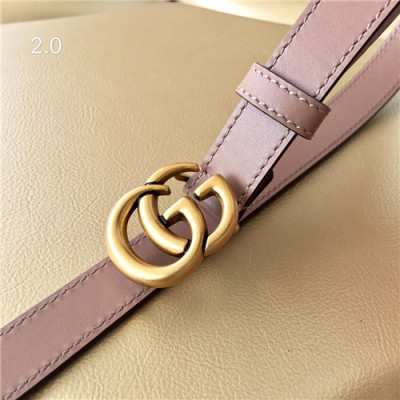 Gucci 2021 Women's Leather Belt,2.0cm,GUBT0193 - 구찌 2021 여성용 레더 벨트,2.0cm,핑크