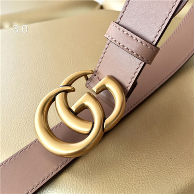 Gucci 2021 Women's Leather Belt,3.0cm,GUBT0197 - 구찌 2021 여성용 레더 벨트,3.0cm,핑크