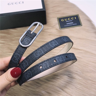 Gucci 2021 Women's Leather Belt,1.5cm,GUBT0210 - 구찌 2021 여성용 레더 벨트,1.5cm,닥크그레이