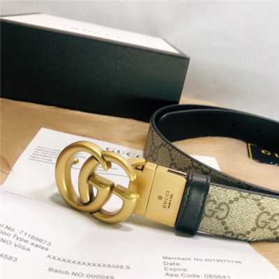 Gucci 2021 Women's Leather Belt,3.0cm,GUBT0216 - 구찌 2021 여성용 레더 벨트,3.0cm,베이지