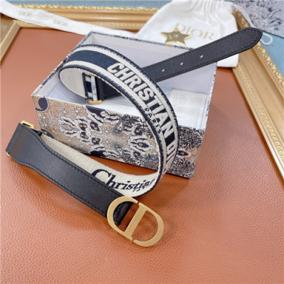 Dior 2021 Women's Leather Belt,3.5cm,DIOBT0062 - 디올 2021 여성용 레더 벨트,3.5cm,베이지