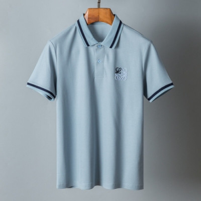 Loewe  Mens Smile Short Sleeved Tshirts Blue - 로에베 2021 남성 폴로 반팔티 Loe0457x Size(m - 3xl) 블루