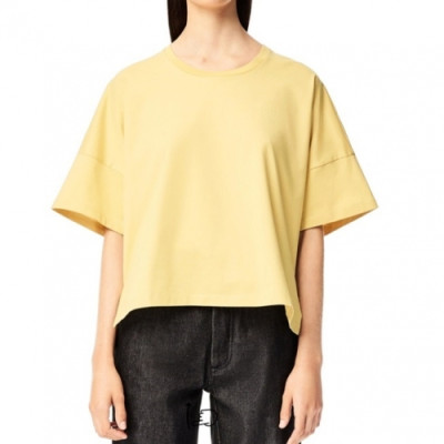 Loewe  Womens Logo Cotton Short Sleeved Tshirts - 로에베 2021 여성 로고 반팔티 Loe0458x Size(xs - m) 옐로우