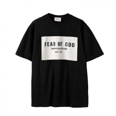Fear of god  Mm/Wm Minimal Cotton Short Sleeved Tshirts Black - 피어오브갓 2021 남/녀 미니멀 코튼 반팔티 Fea0306x Size(s - xl) 블랙