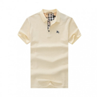 Burberry  Mens Logo Cotton Short Sleeved Tshirts Beige - 버버리 2021 남성 로고 코튼 반팔티 Bur04011x Size(m - 3xl) 베이지