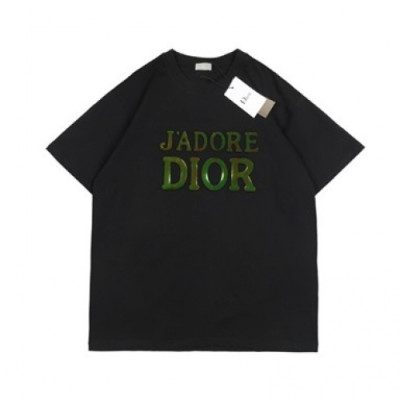 Dior  Mm/Wm Casual Crew-neck Short Sleeved Tshirts Black - 디올 2021 남/녀 캐쥬얼 크루넥 반팔티 Dio01309x Size(xs - l) 블랙