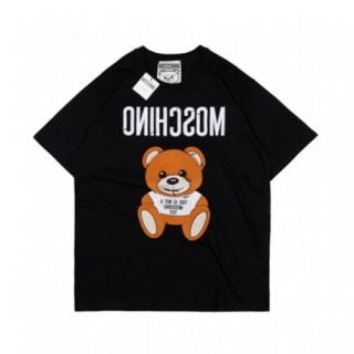 Moschino   Mm/Wm Logo Cotton Short Sleeved Tshirts Black - 모스키노 2021 남/녀 로고 코튼 반팔티 Mos0172x Size(xs - l) 블랙