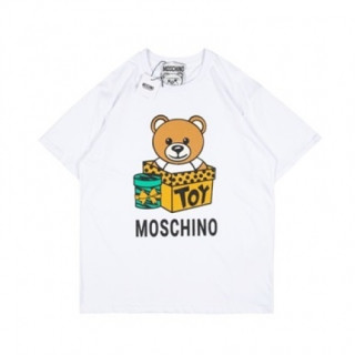 Moschino  Mm/Wm Logo Cotton Short Sleeved Tshirts White - 모스키노 2021 남/녀 로고 코튼 반팔티 Mos0173x Size(xs - l) 화이트