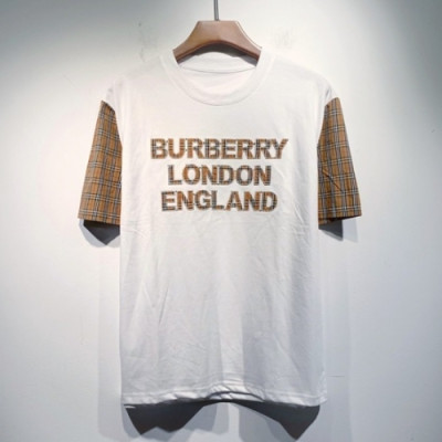 Burberry  Mm/Wm Logo Cotton Short Sleeved Tshirts White - 버버리 2021 남/녀 로고 코튼 반팔티 Bur04017x Size(s - 2xl) 화이트