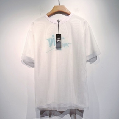 Dior  Mm/Wm Casual Crew-neck Short Sleeved Tshirts White - 디올 2021 남/녀 캐쥬얼 크루넥 반팔티 Dio01311x Size(s - 2xl) 화이트