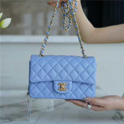 [러블리한]Chanel 2021 Mini Classic Flap Cross Bag,20cm,CHAB1708 - 샤넬 2021 미니 클래식 플랩 크로스백,20cm,블루