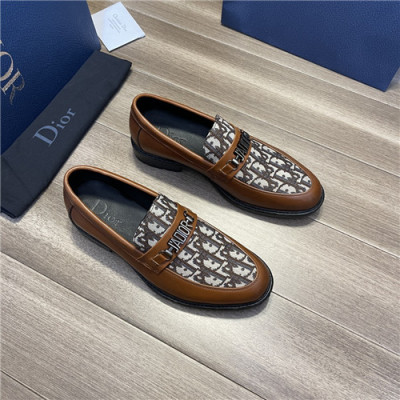 Dior 2021 Men's Leather Loafer,DIOS0425 - 디올 2021 남성용 레더 로퍼,Size(240-270),브라운