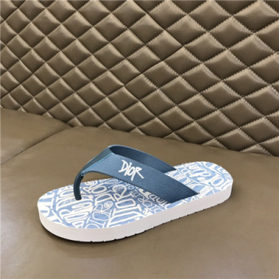 Dior 2021 Men's Canvas Slippers,DIOS0435 - 디올 2021 남성용 캔버스 슬리퍼,Size(240-270),블루