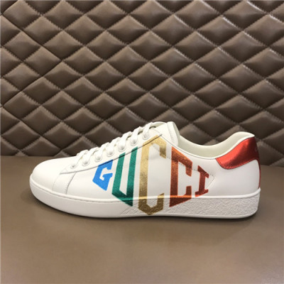 Gucci 2021 Mn/Wn Leather Sneakers,GUCS1594- 구찌 2021 남여공용 레더 스니커즈,Size(225-270),화이트