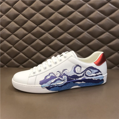 Gucci 2021 Mn/Wn Leather Sneakers,GUCS1595- 구찌 2021 남여공용 레더 스니커즈,Size(225-270),화이트