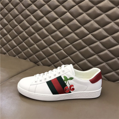Gucci 2021 Mn/Wn Leather Sneakers,GUCS1598- 구찌 2021 남여공용 레더 스니커즈,Size(225-270),화이트