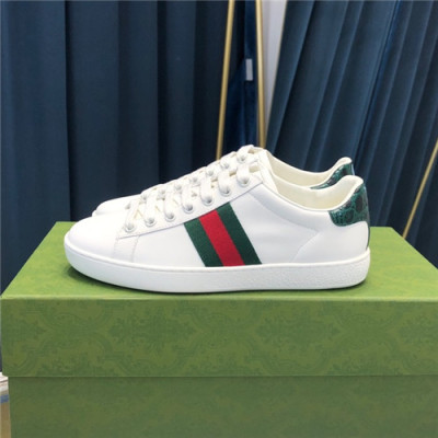 Gucci 2021 Mn/Wn Leather Sneakers,GUCS1603 - 구찌 2021 남여공용 레더 스니커즈,Size(225-270),화이트