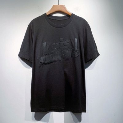 Louis vuitton  Mm/Wm Logo Short Sleeved Tshirts Black - 루이비통 2021 남/녀 로고 반팔티 Lou03383x Size(s - 2xl) 블랙