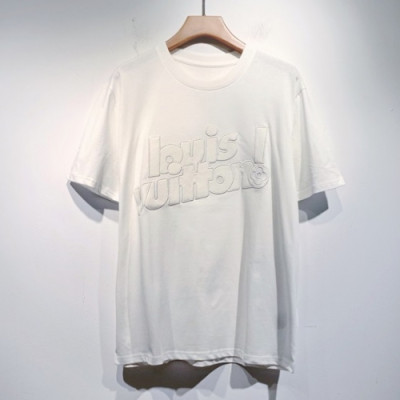 Louis vuitton  Mm/Wm Logo Short Sleeved Tshirts White - 루이비통 2021 남/녀 로고 반팔티 Lou03384x Size(s - 2xl) 화이트